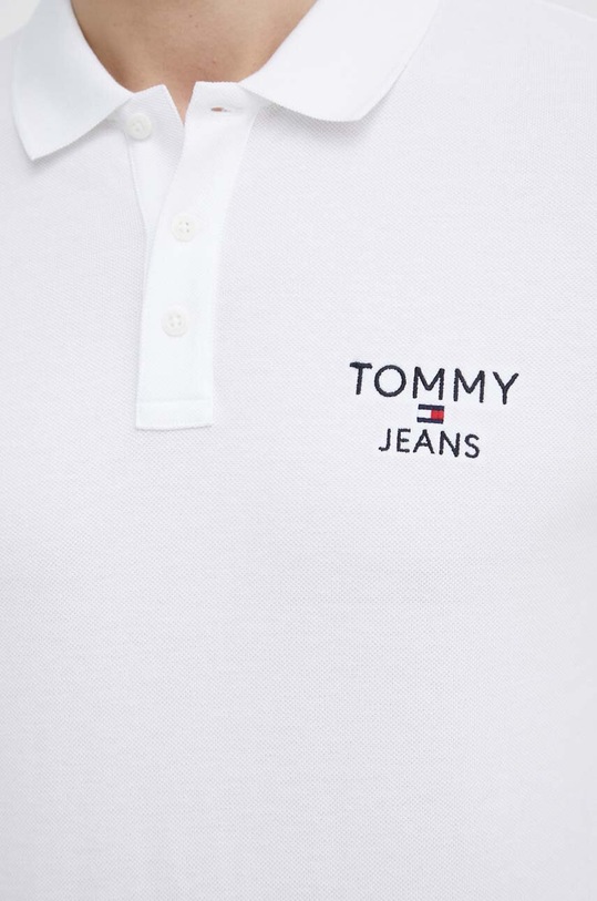 Tommy Jeans polo bawełniane biały DM0DM18927