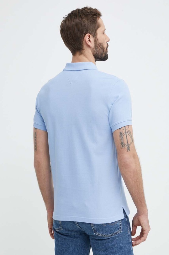 Odzież Tommy Jeans polo bawełniane DM0DM18927 niebieski