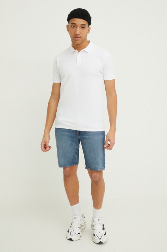 Hollister Co. polo KI324.4010.100 biały SS24