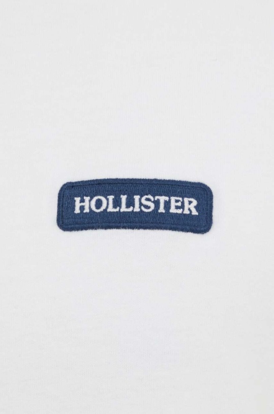 Bavlněné polo tričko Hollister Co. KI324.4059.100 bílá