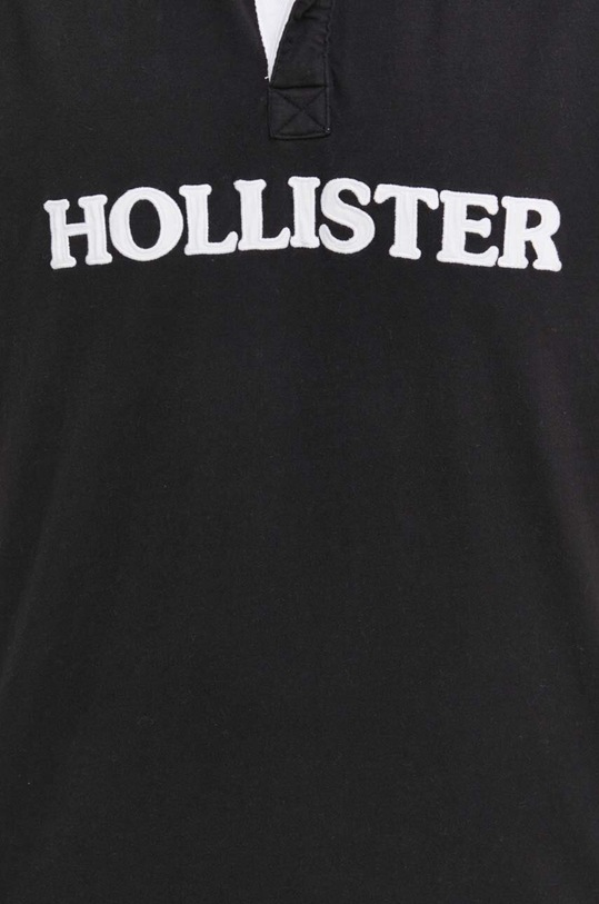 Hollister Co. polo bawełniane KI324.4059.901 czarny