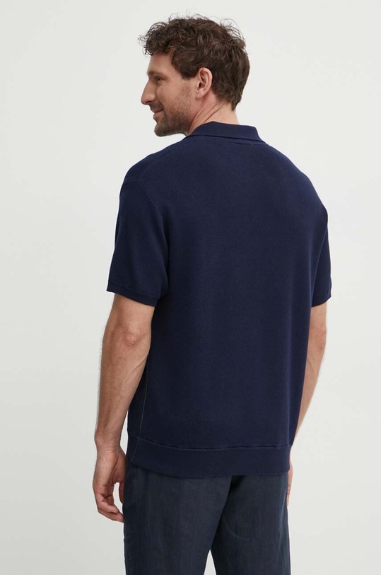Odzież Lacoste polo bawełniane AH7642 granatowy