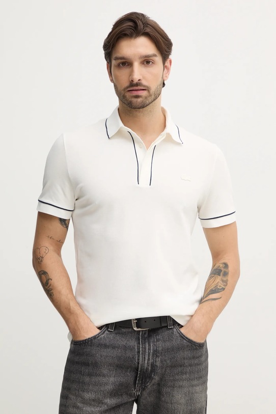 Πόλο Lacoste με ελαστάν μπεζ PH8184