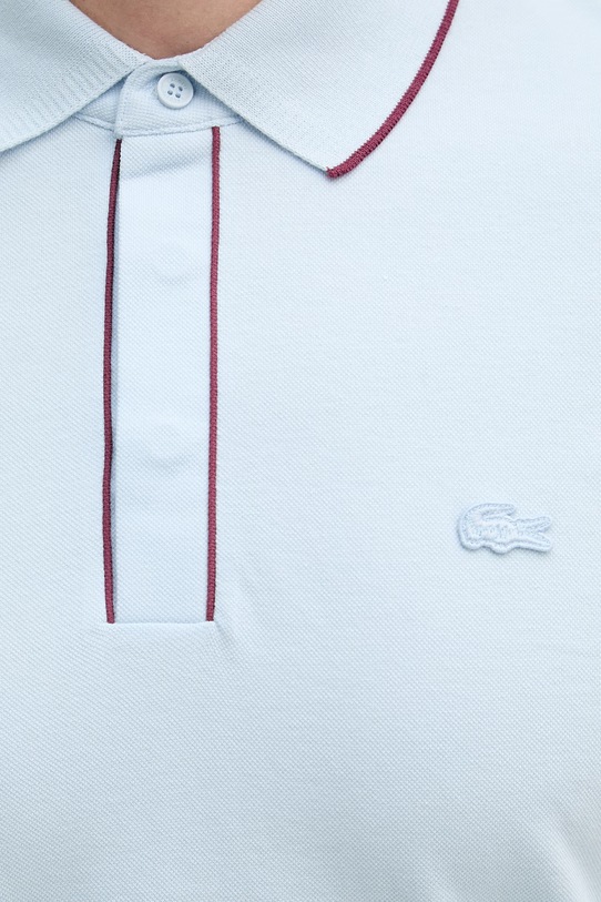 Lacoste polo męskie bawełniane z elastanem PH8184 niebieski