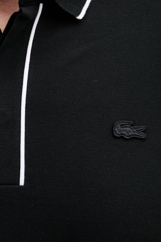 Lacoste polo pánské bavlněné s elastanem PH8184 černá