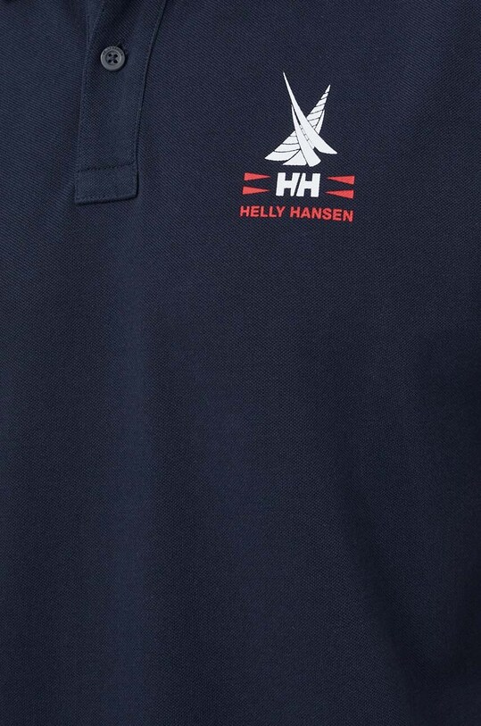 Хлопковое поло Helly Hansen 34299. тёмно-синий