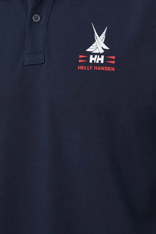 Хлопковое поло Helly Hansen 34299. тёмно-синий