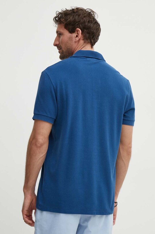 Îmbrăcăminte Lacoste polo de bumbac PH7426 albastru