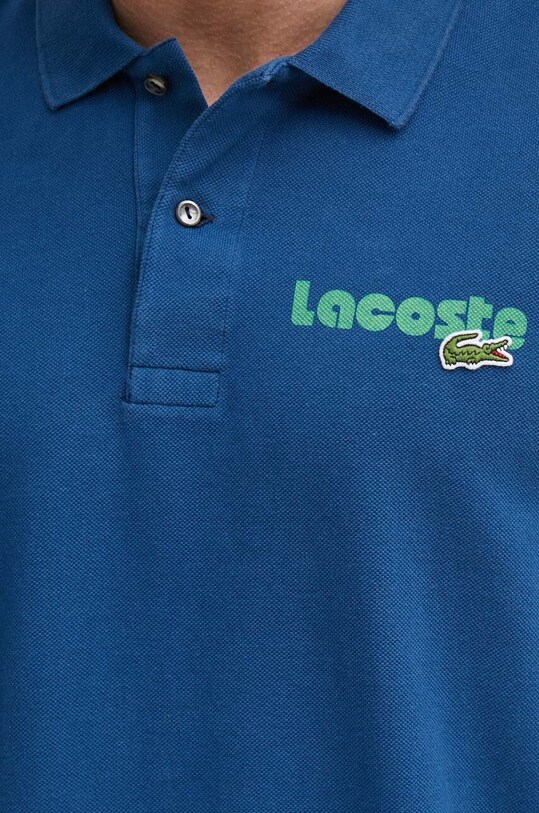 Lacoste polo de bumbac PH7426 albastru