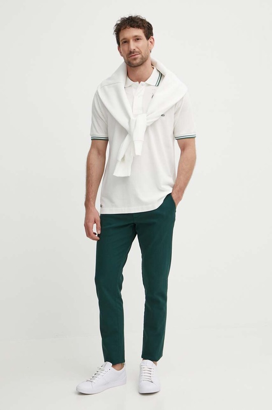 Bavlnené polo tričko Lacoste PH8008 béžová SS24