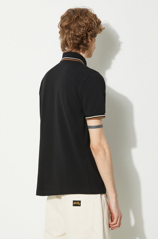 Clothing Fred Perry cotton polo shirt Twin Tipped Shirt M12.U57 black