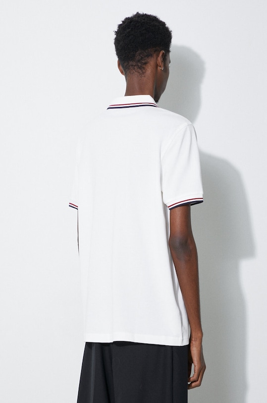 Odzież Fred Perry polo bawełniane Twin Tipped Shirt M3600.T60 biały