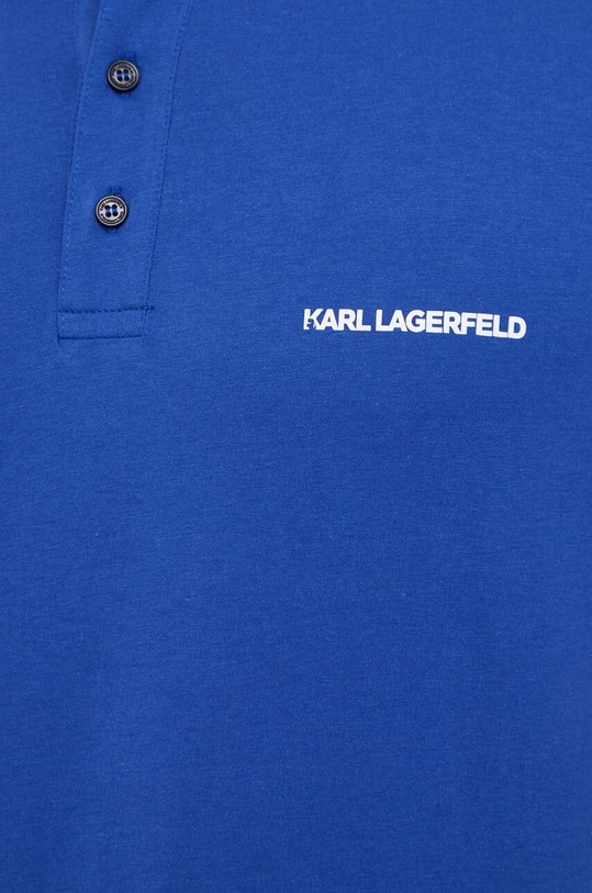 Karl Lagerfeld polo de bumbac 241M2206 albastru