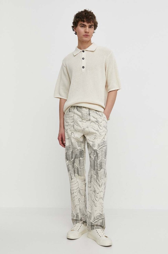 Won Hundred sweter bawełniany 2781.11085 beżowy SS24