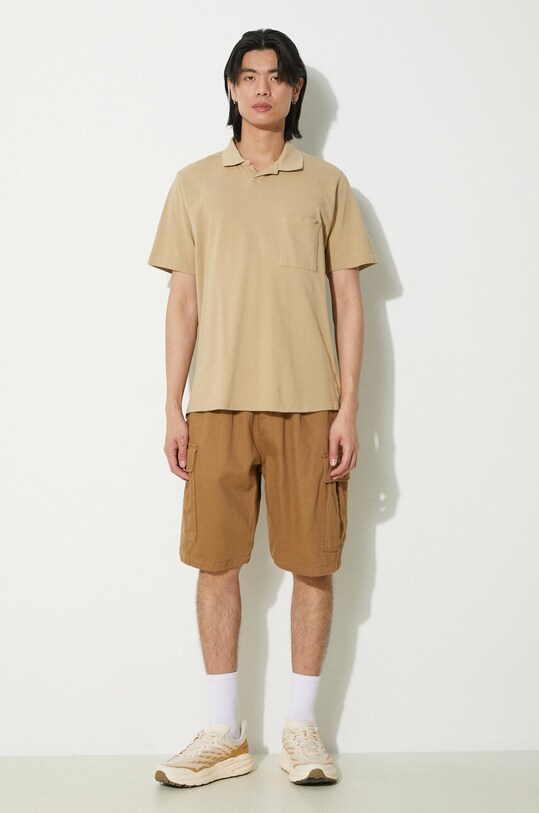 Бавовняне поло Universal Works Vacation Polo 30603.SUMMER.OAK бежевий SS24