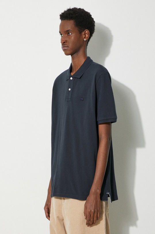 Bavlněné polo tričko Woolrich Classic American Polo námořnická modř CFWOPO0062MRUT2555