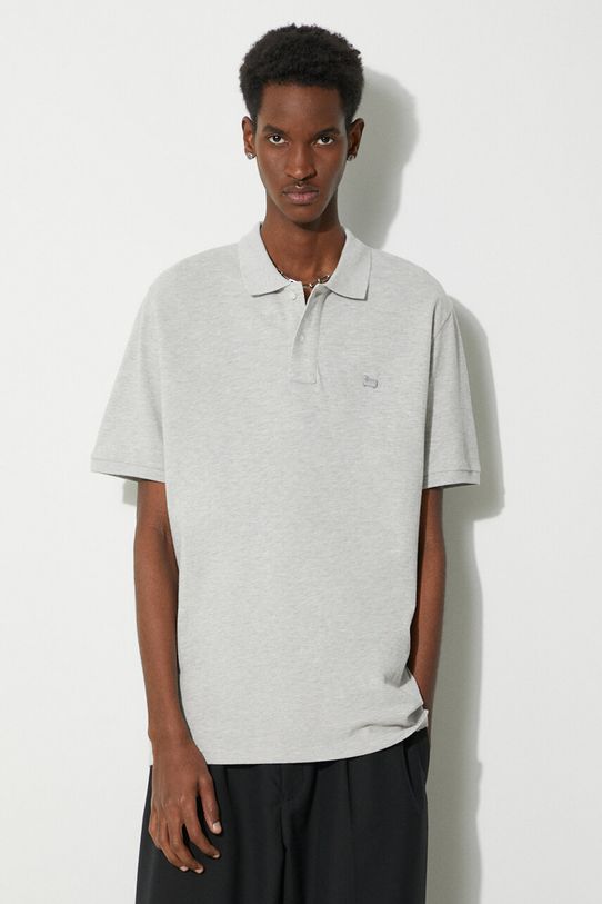 Βαμβακερό μπλουζάκι πόλο Woolrich Classic American Polo κανονικό γκρί CFWOPO0062MRUT2555