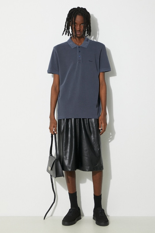 Polo tričko Woolrich Mackinack Polo CFWOPO0065MRUT1483 modrá SS24