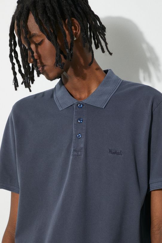 Polo tričko Woolrich Mackinack Polo CFWOPO0065MRUT1483 modrá