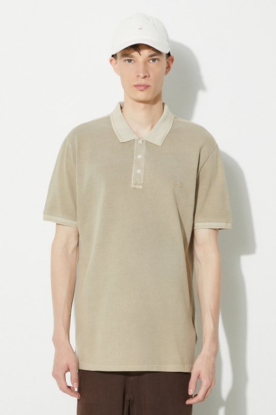 Woolrich tricou polo Mackinack Polo cu elastan bej CFWOPO0065MRUT1483