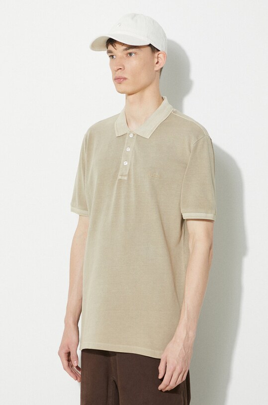 Woolrich polo shirt Mackinack Polo beige CFWOPO0065MRUT1483