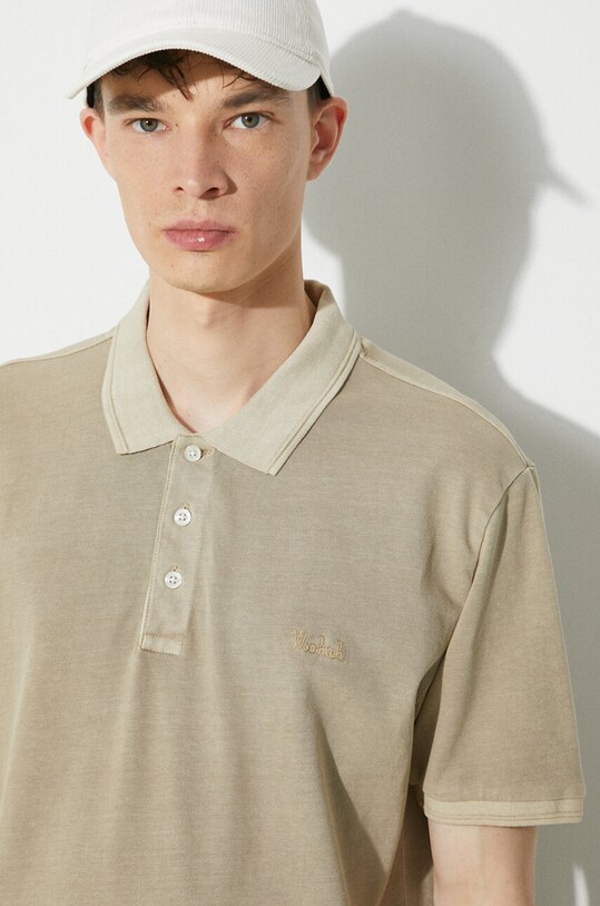 Woolrich polo shirt Mackinack Polo CFWOPO0065MRUT1483 beige
