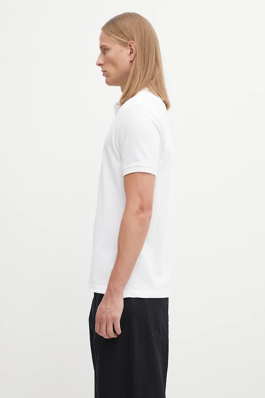 Хлопковое поло Barbour Tartan Pique Polo MML0012 белый AA00