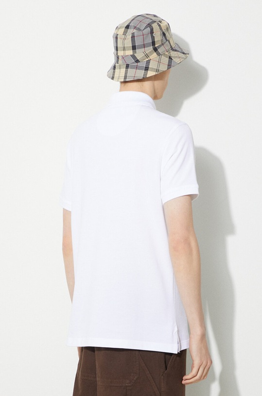 Одежда Хлопковое поло Barbour Tartan Pique Polo MML0012 белый