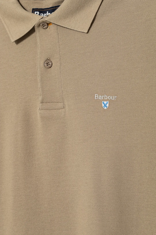 Îmbrăcăminte Barbour polo de bumbac Tartan Pique Polo MML0012 bej