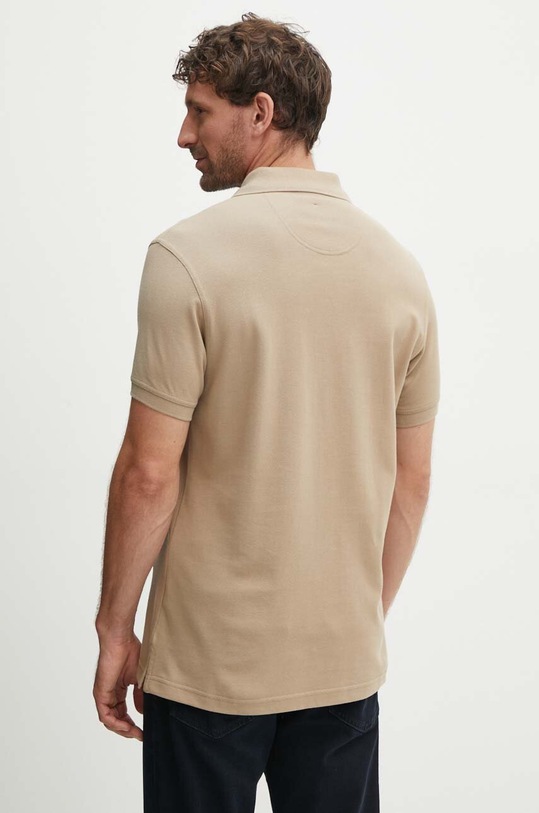 Îmbrăcăminte Barbour polo de bumbac Tartan Pique Polo MML0012 bej