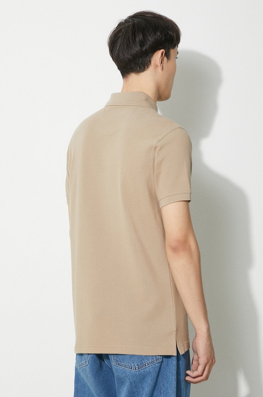 Ρούχα Βαμβακερό μπλουζάκι πόλο Barbour Tartan Pique Polo MML0012 μπεζ