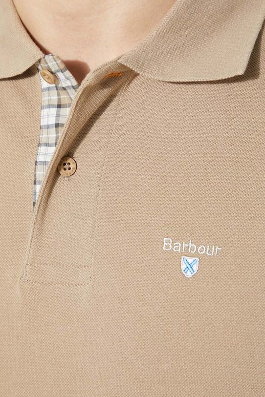 Bavlnené polo tričko Barbour Tartan Pique Polo MML0012