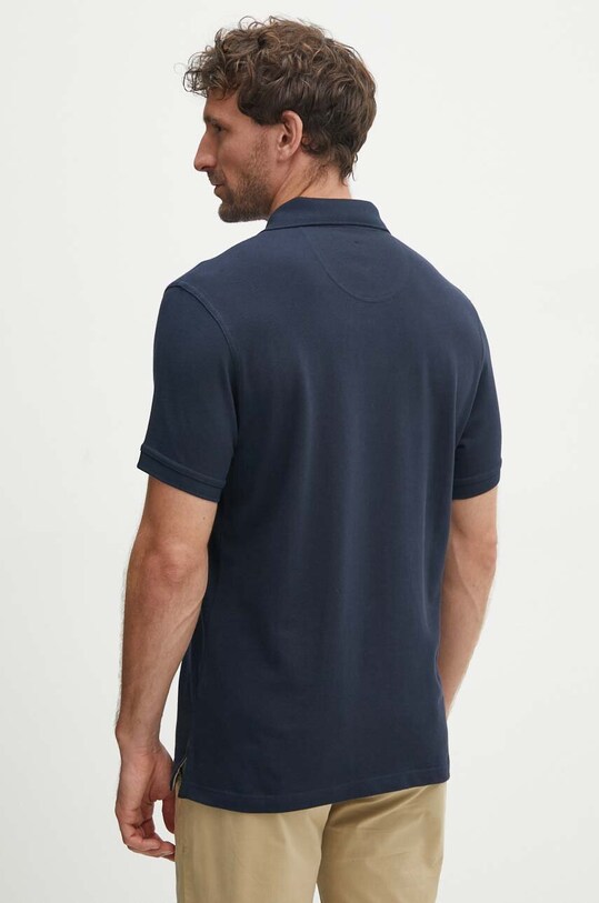 Îmbrăcăminte Barbour polo de bumbac Tartan Pique Polo MML0012 bleumarin