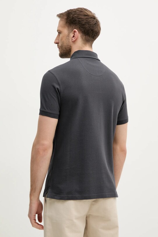 Oblečení Bavlněné polo tričko Barbour Tartan Pique Polo MML0012 šedá