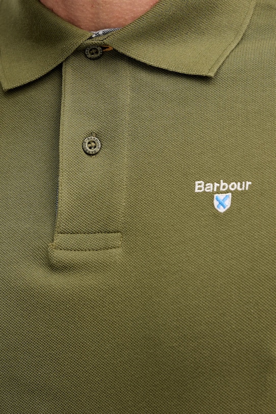 Barbour polo bawełniane Tartan Pique Polo MML0012 zielony