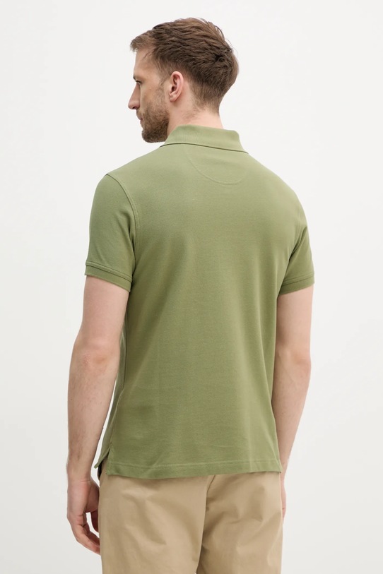 Oblečení Bavlněné polo tričko Barbour Tartan Pique Polo MML0012 zelená