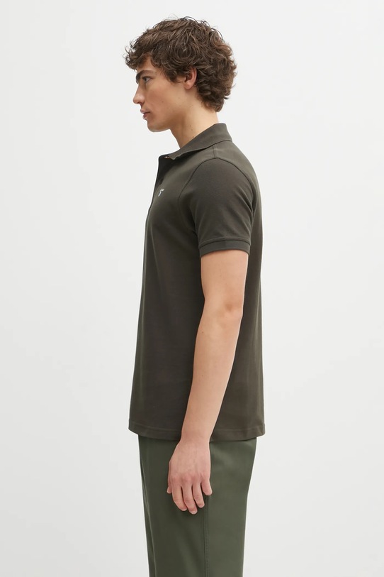 Bavlněné polo tričko Barbour Tartan Pique Polo MML0012 zelená AA00
