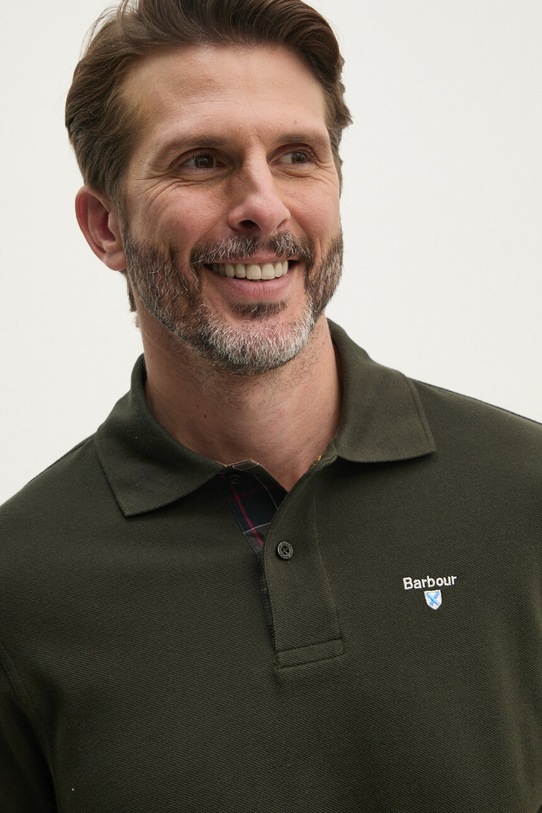 Barbour pamut póló Tartan Pique Polo zöld MML0012