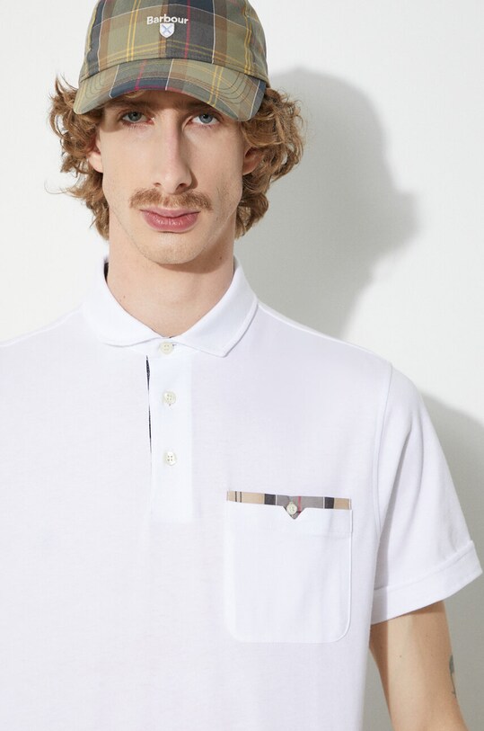 Barbour pamut póló Corpatch Polo MML1071 fehér