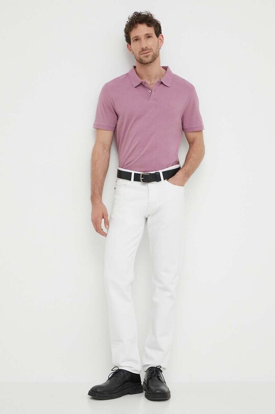 Levi's polo de bumbac A4842 roz SS24