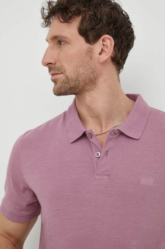 Levi's polo bawełniane różowy A4842