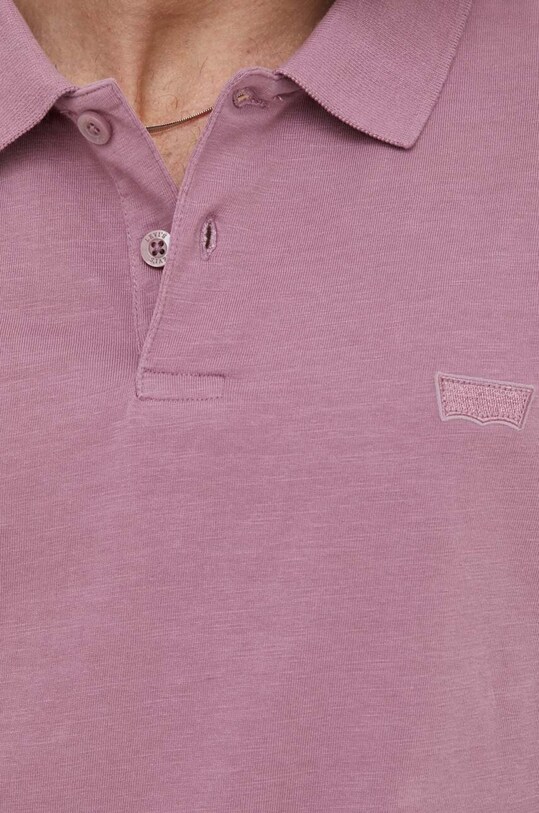 Levi's polo de bumbac A4842 roz