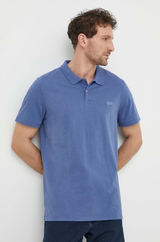 Levi's pamut póló sima kék A4842