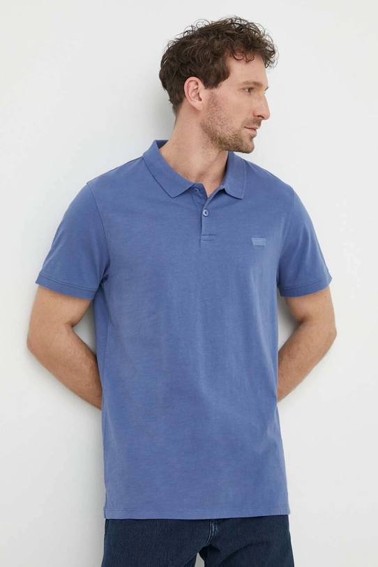 Levi's polo de bumbac slim albastru A4842