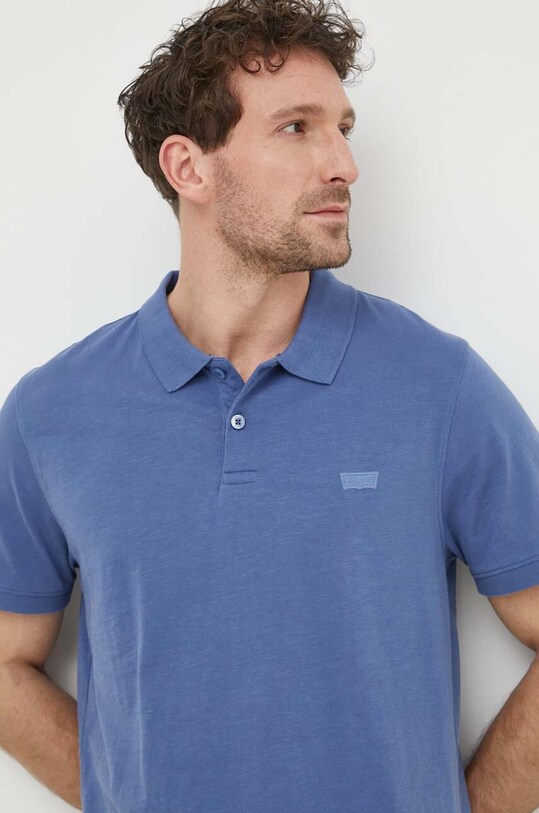 Levi's polo de bumbac albastru A4842