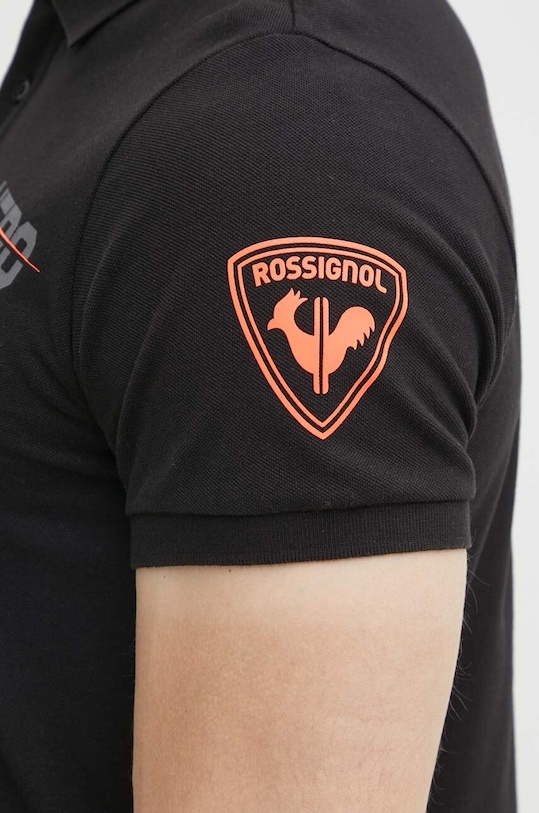 Rossignol polo bawełniane HERO RLMMY05 czarny