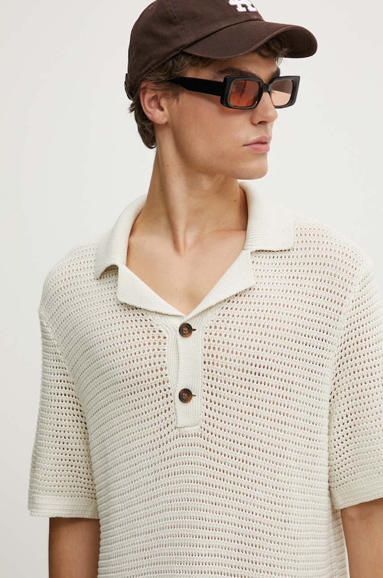 Abercrombie & Fitch polo de bumbac bej KI120.4114.178