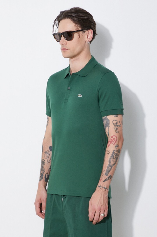 Lacoste polo de bumbac verde DH2050.132