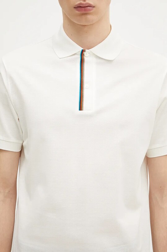 Хлопковое поло Paul Smith бежевый M1R.958PP.L00089