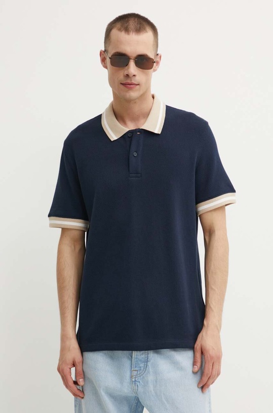Marc O'Polo polo bawełniane DENIM bawełna granatowy 5000000173